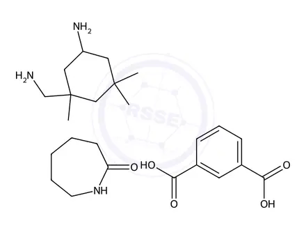 Chemical structure of 1,3-Benzenedicarboxylic acid, polymer with 5-amino-1,3,3-trimethylcyclohexanemethanamine and hexahydro-2H-azepin-2-one
