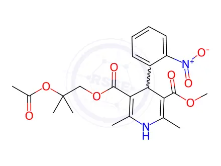 Chemical structure of Nisoldipine Impurity 5 (4-Acetoxynisoldipine)