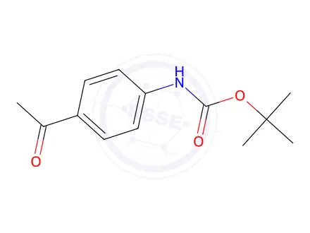Chemical structure of tert-Butyl (4-acetylphenyl)carbamate