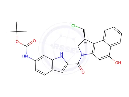Chemical structure of Duocarmycin MB
