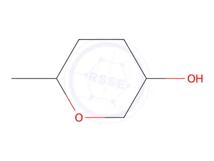 Chemical structure of 6-Methyltetrahydro-2H-pyran-3-ol