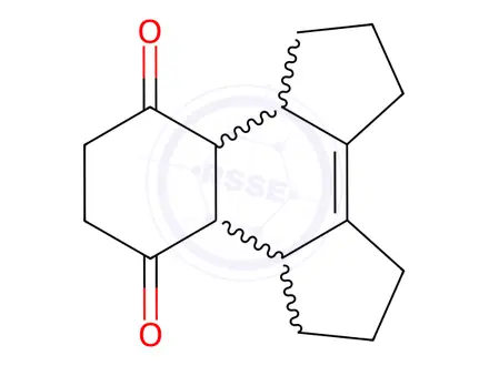 Chemical structure of 1,2,3,4,5,6,6a,6b,8,9,10a,10b-Dodecahydrobenz[e]-as-indacene-7,10-dione