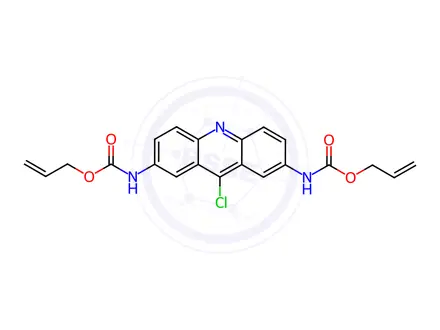 Chemical structure of 2,7-Bis(alloxycarbonylamino)-9-chloroacridine