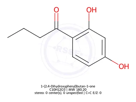 Chemical structure of 1-(2,4-Dihydroxyphenyl)butan-1-one