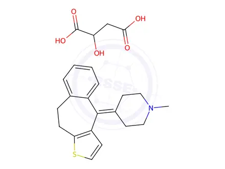 Chemical structure of Pizotifen Malate