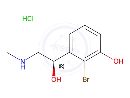 Chemical structure of (R)-2-Bromo Phenylephrine HCl