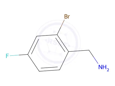 Chemical structure of 2-Bromo-4-fluorobenzylamine hydrochloride