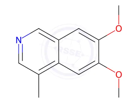 Chemical structure of Isoquinoline, 6,7-dimethoxy-4-methyl-(8CI,9CI)