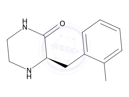 Chemical structure of (R)-3-(2-Bromobenzyl)piperazin-2-one