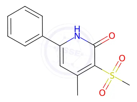 Chemical structure of 4-METHYL-3-(METHYLSULFONYL)-6-PHENYL-2-PYRIDINOL