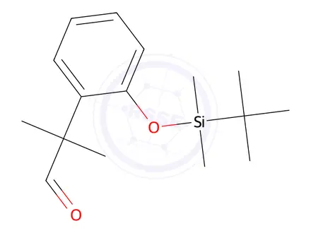 Chemical structure of 2-(2-((Tert-butyldimethylsilyl)oxy)phenyl)-2-methylpropanal