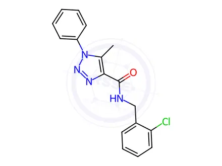 Chemical structure of N-(2-Chlorobenzyl)-5-methyl-1-phenyl-1H-1,2,3-triazole-4-carboxamide