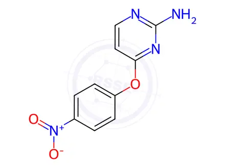 Chemical structure of 4-(4-nitrophenoxy)pyrimidin-2-amine