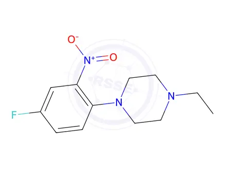Chemical structure of 1-Ethyl-4-(4-fluoro-2-nitrophenyl)piperazine
