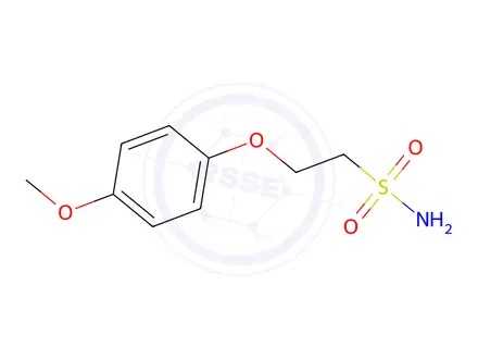 Chemical structure of 2-(4-Methoxyphenoxy)ethane-1-sulfonamide