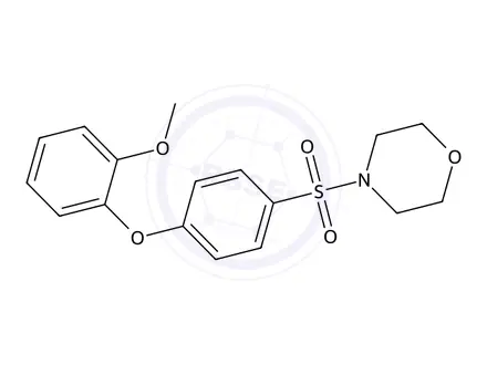 Chemical structure of 4-((4-(2-Methoxyphenoxy)phenyl)sulfonyl)morpholine