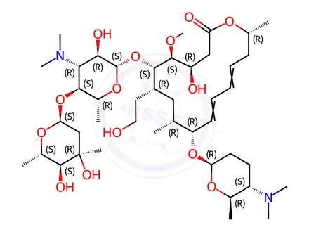 Chemical structure of Spiramycin Impurity B(EP)
