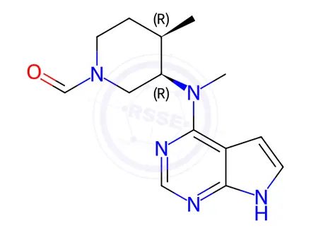 Chemical structure of Tofacitinib Formyl Impurity