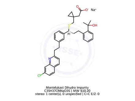 Chemical structure of Montelukast Dihydro Impurity 2