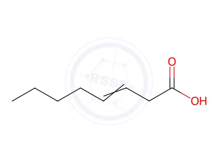 Chemical structure of 3-Octenoic Acid