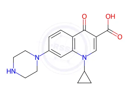 Chemical structure of Ciprofloxacin Impurity B