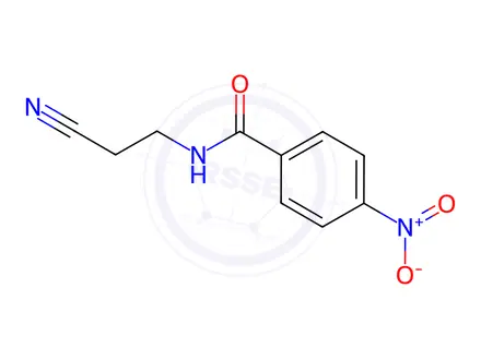 Chemical structure of N-(2-Cyanoethyl)-4-nitrobenzamide