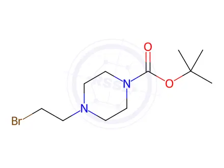 Chemical structure of tert-Butyl 4-(2-bromoethyl)piperazine-1-carboxylate