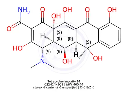 Chemical structure of Tetracycline Impurity 14