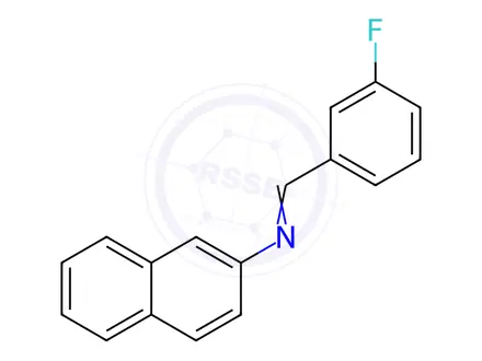 Chemical structure of N-(3-Fluorobenzylidene)naphthalen-2-amine