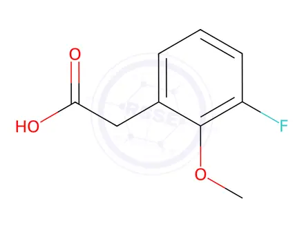 Chemical structure of 2-(3-Fluoro-2-methoxyphenyl)acetic acid