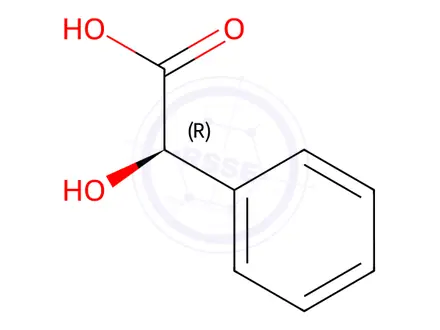 Chemical structure of (R)-Mandelic Acid