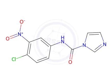 Chemical structure of N-(4-Chloro-3-nitrophenyl)-1H-imidazole-1-carboxamide