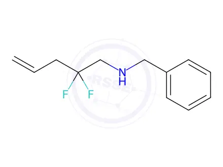 Chemical structure of Benzyl-(2,2-difluoro-pent-4-enyl)-amine