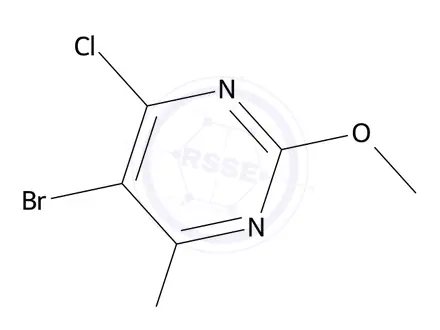 Chemical structure of 5-Bromo-4,6-dichloro-2-methoxypyrimidine