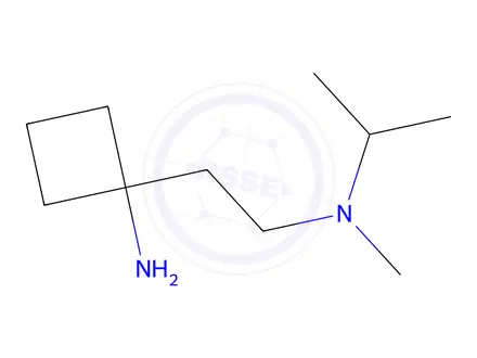 Chemical structure of 1-(2-(Isopropyl(methyl)amino)ethyl)cyclobutan-1-amine