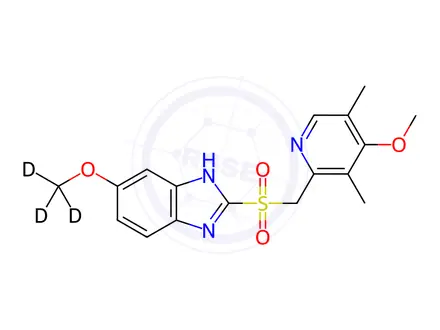 Chemical structure of Esomeprazole Sodium Impurity 4-d3 (Esomeprazole Sodium EP Impurity D-d3) (Omeprazole EP Impurity D-d3) (Omeprazole USP Related Compound A-d3)