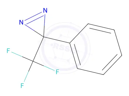Chemical structure of 3-Phenyl-3-(trifluoromethyl)diazirine