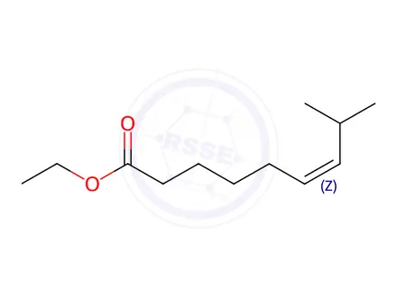 Chemical structure of (6Z)-8-Methyl-6-nonenoic Acid Ethyl Ester