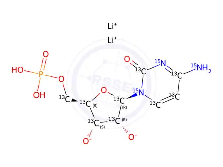 Chemical structure of U-15N3, 96-98%) CP >90% (in soln)