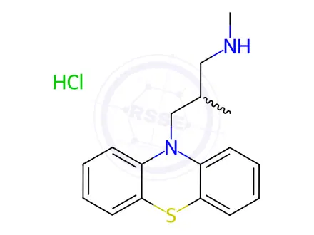 Chemical structure of Alimemazine Impurity 2 Hydrochloride (Alimemazine EP Impurity B Hydrochloride)