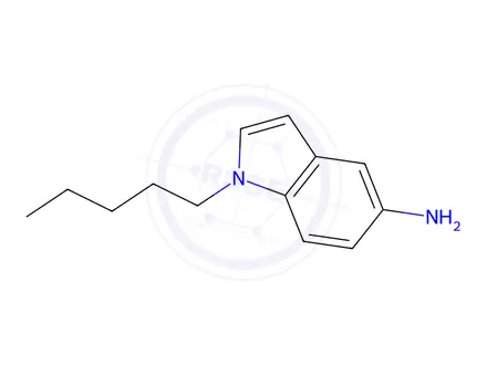 Chemical structure of 1-Pentyl-1h-indol-5-amine