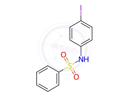 Chemical structure of N-(4-Iodophenyl)benzenesulfonamide