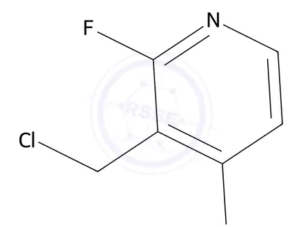 Chemical structure of 4-Chloro-3-(chloromethyl)-2-fluoropyridine