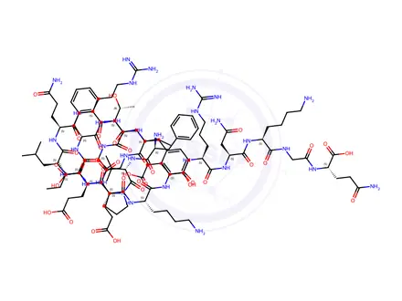Chemical structure of (Nle13, Glu14) Motilin, human, porcine