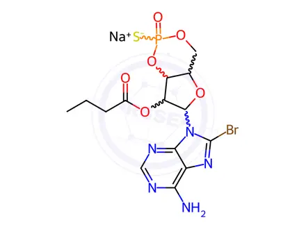 Chemical structure of Rp-8-Br-2'-O-MB-cAMPS