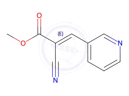 Chemical structure of Methyl (E)-2-cyano-3-(pyridin-3-yl)acrylate