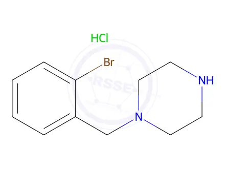 Chemical structure of 1-(2-Bromobenzyl)piperazine Hydrochloride