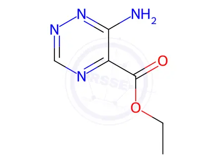 Chemical structure of Ethyl 6-amino-1,2,4-triazine-5-carboxylate