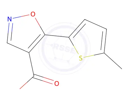 Chemical structure of 5-(5-methylthiophen-2-yl)-1,2-oxazole-4-carboxylic Acid