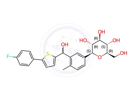 Chemical structure of Canagliflozin Impurity 198